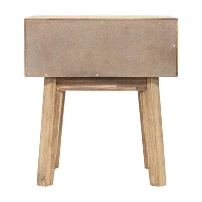 Brown Solid Wood Gia 1 Drawer Nightstand - LOOMLAN - LH Imports - Nightstands