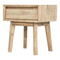 Brown Solid Wood Gia 1 Drawer Nightstand - LOOMLAN - LH Imports - Nightstands