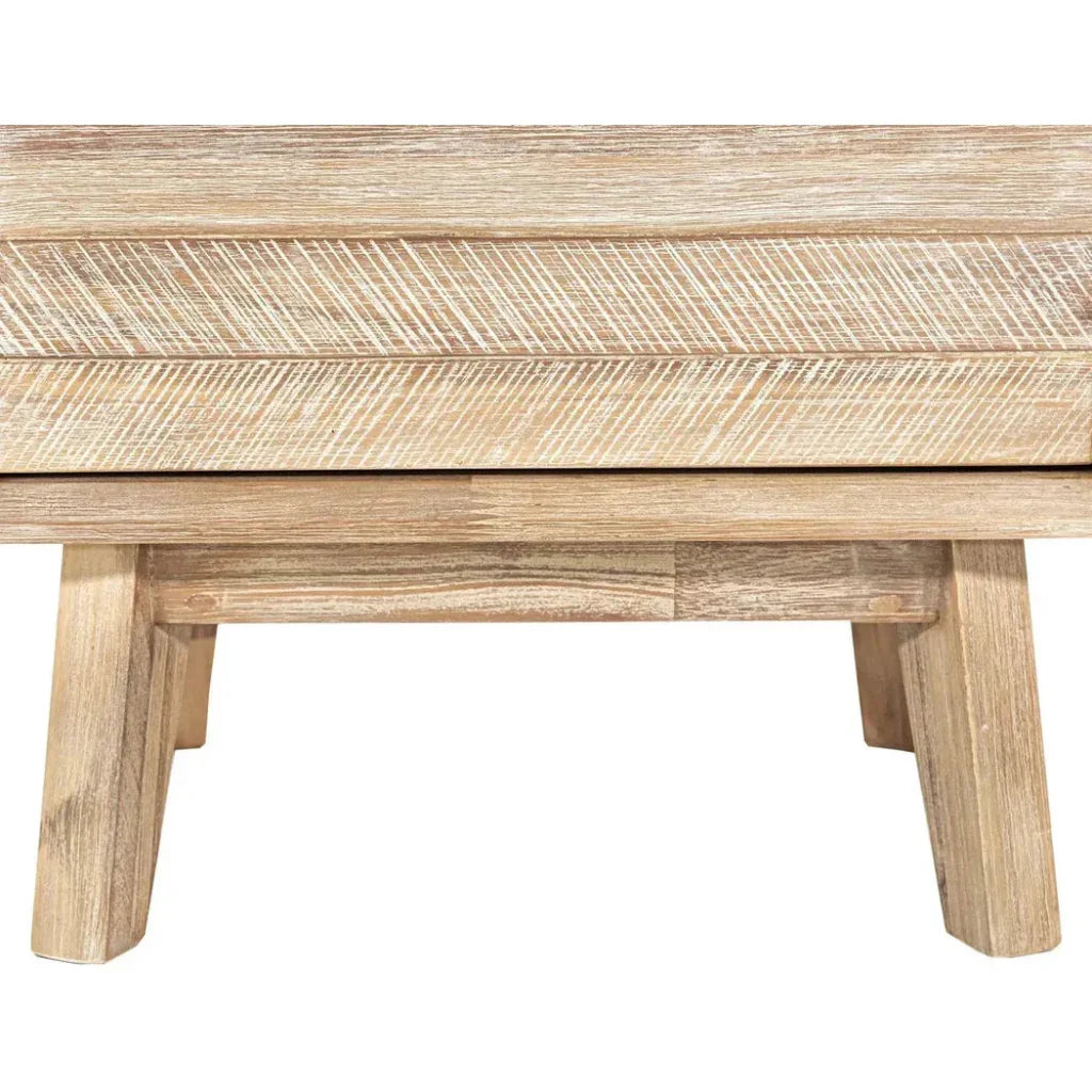 Brown Solid Wood Gia 2 Drawer Nightstand - LOOMLAN - LH Imports - Nightstands