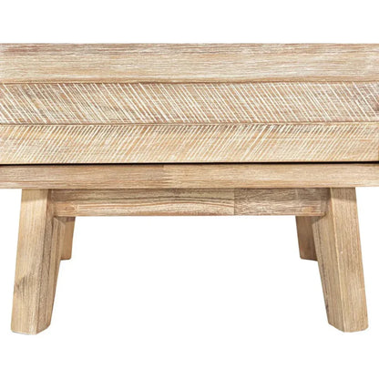 Brown Solid Wood Gia 2 Drawer Nightstand - LOOMLAN - LH Imports - Nightstands