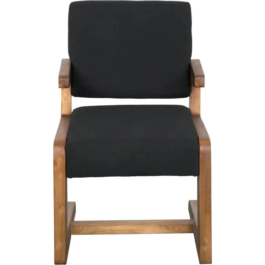 Bruce Teak Wood Arm Chair - LOOMLAN - Noir - Accent Chairs