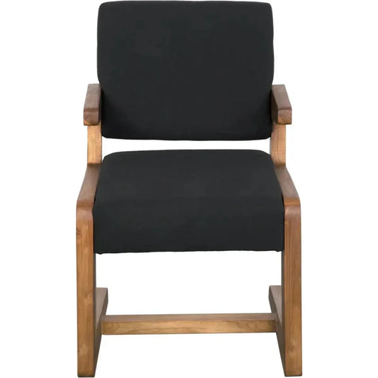 Bruce Teak Wood Arm Chair - LOOMLAN - Noir - Accent Chairs
