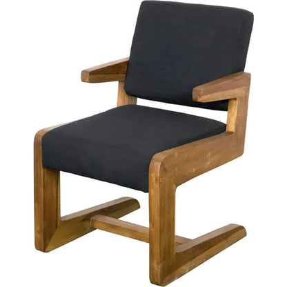 Bruce Teak Wood Arm Chair - LOOMLAN - Noir - Accent Chairs