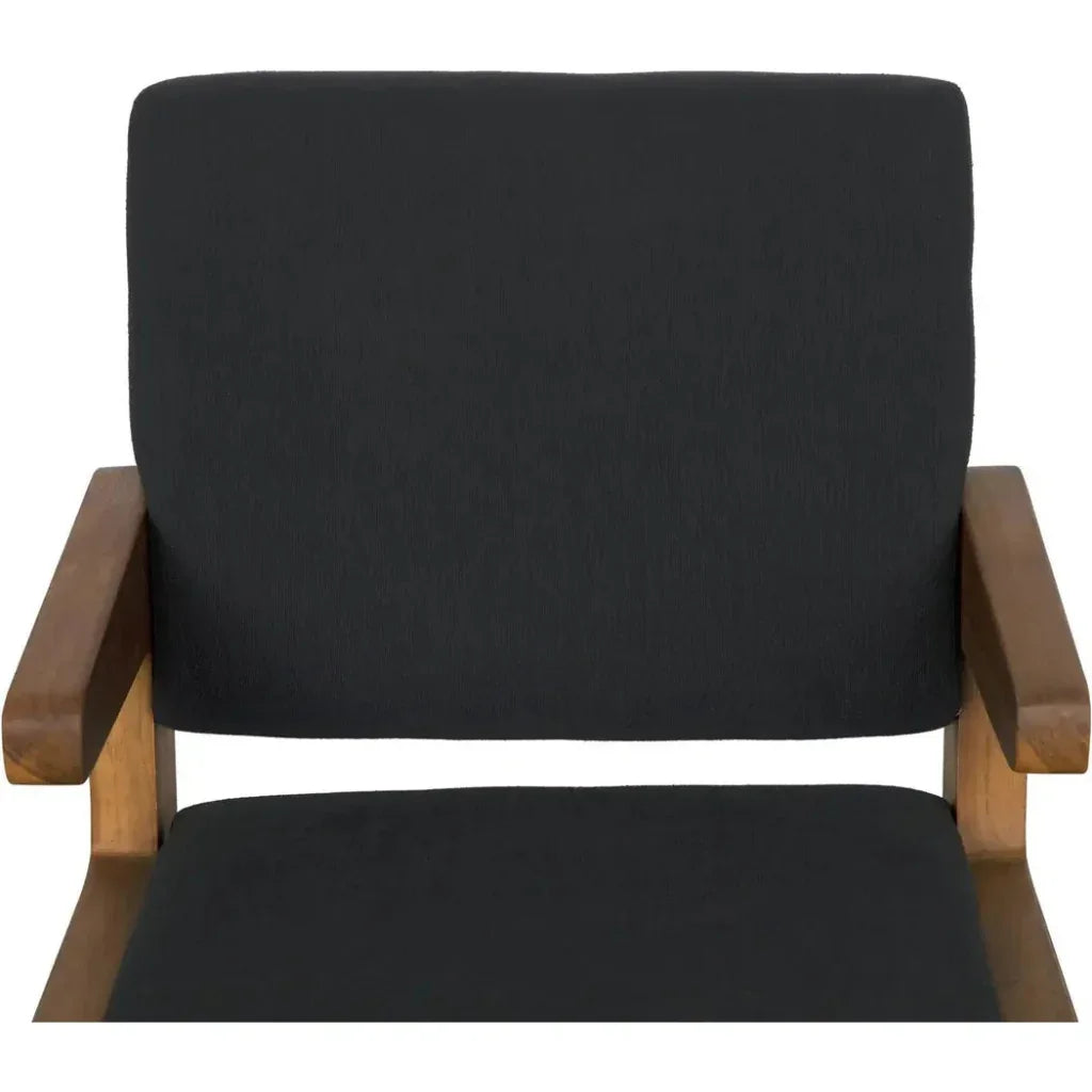 Bruce Teak Wood Arm Chair - LOOMLAN - Noir - Accent Chairs