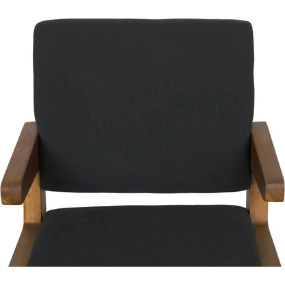 Bruce Teak Wood Arm Chair - LOOMLAN - Noir - Accent Chairs