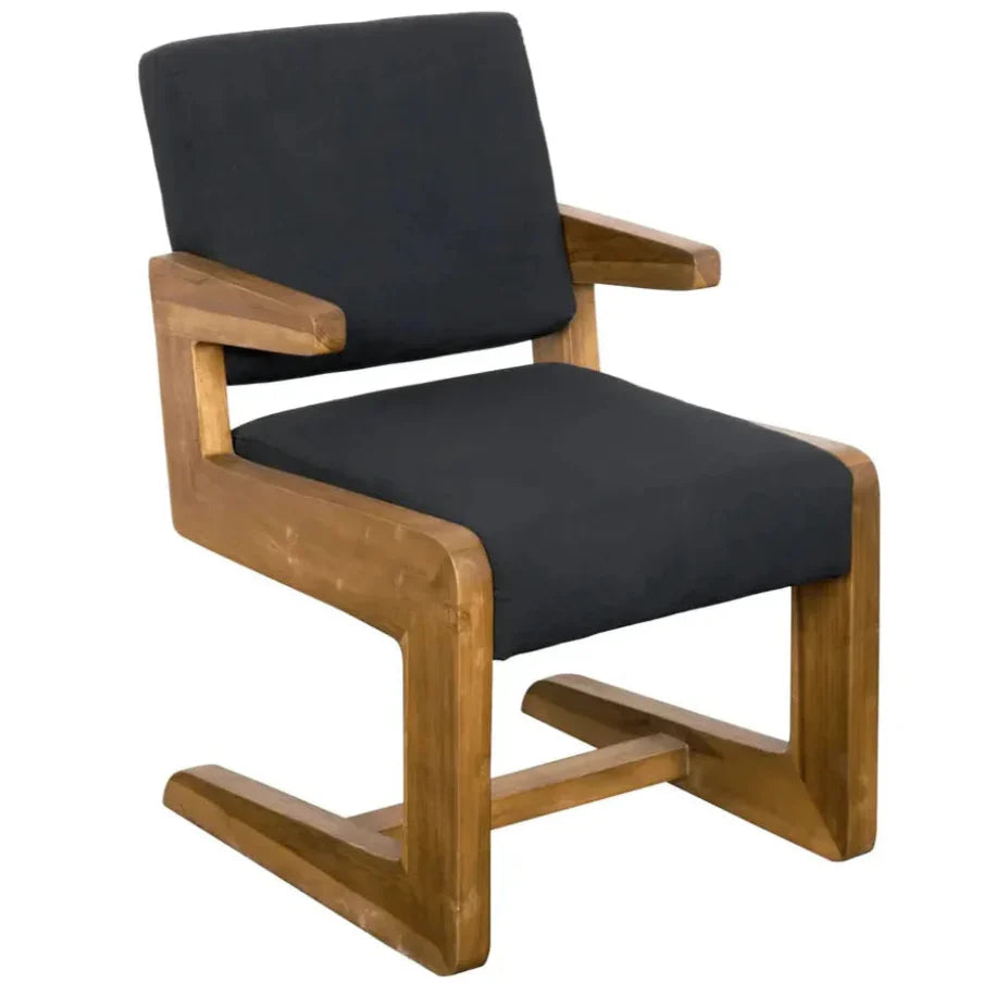 Bruce Teak Wood Arm Chair - LOOMLAN - Noir - Accent Chairs