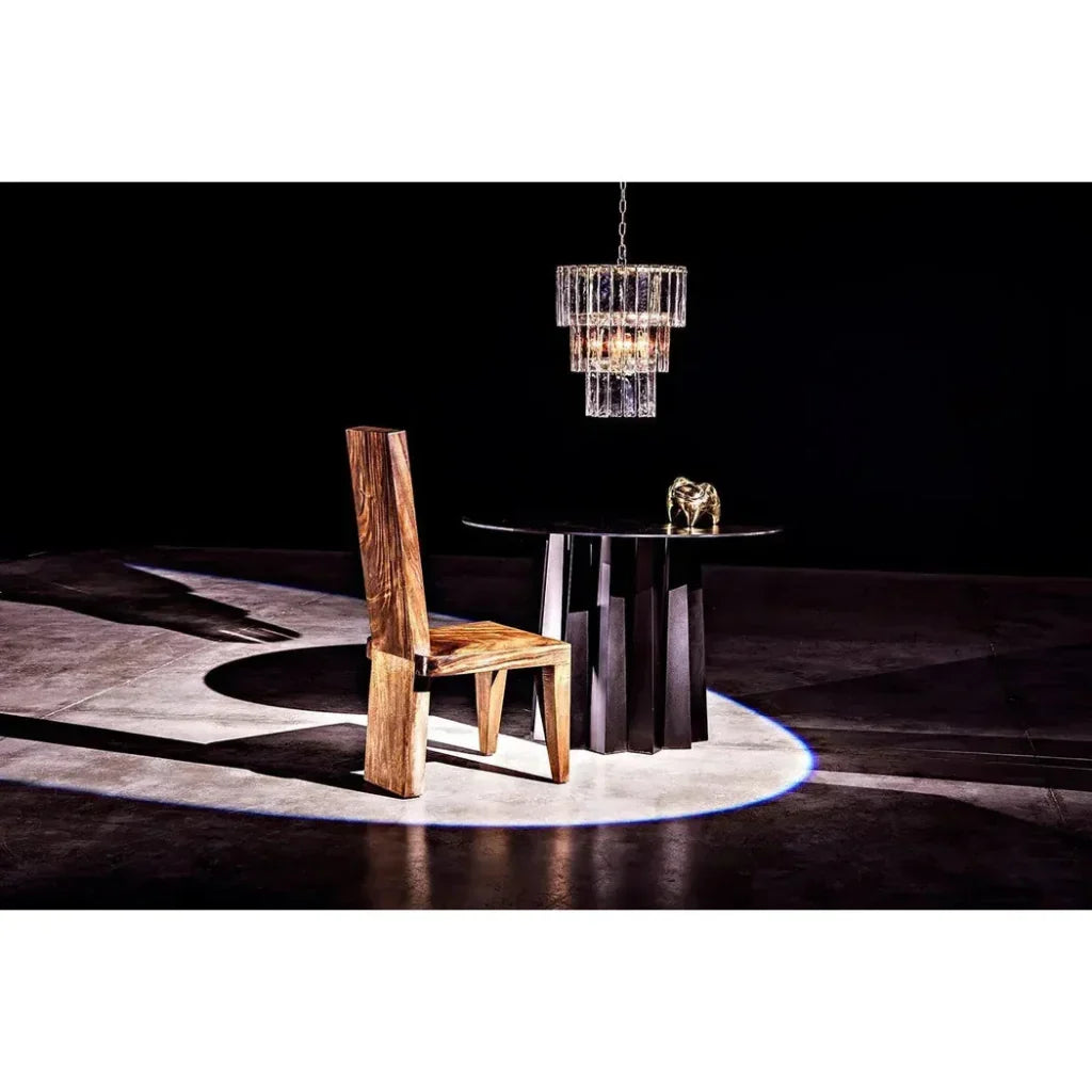 Bruna Metal Small Chandelier With Brass - LOOMLAN - Noir - Chandeliers