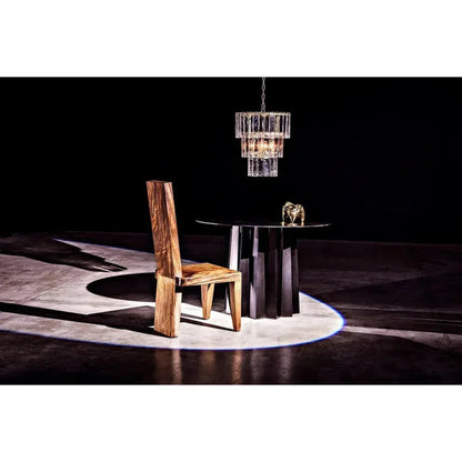 Bruna Metal Small Chandelier With Brass - LOOMLAN - Noir - Chandeliers