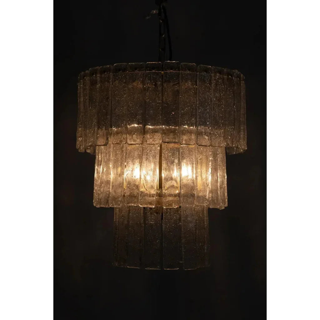 Bruna Metal Small Chandelier With Brass - LOOMLAN - Noir - Chandeliers