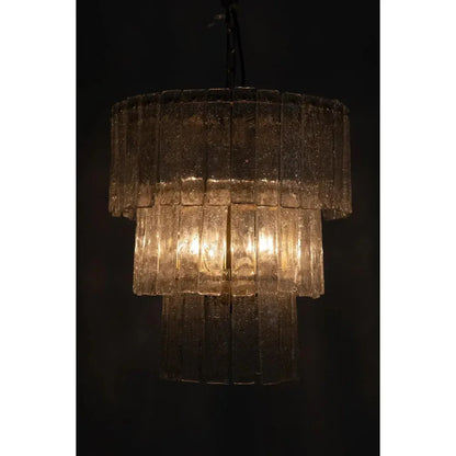Bruna Metal Small Chandelier With Brass - LOOMLAN - Noir - Chandeliers