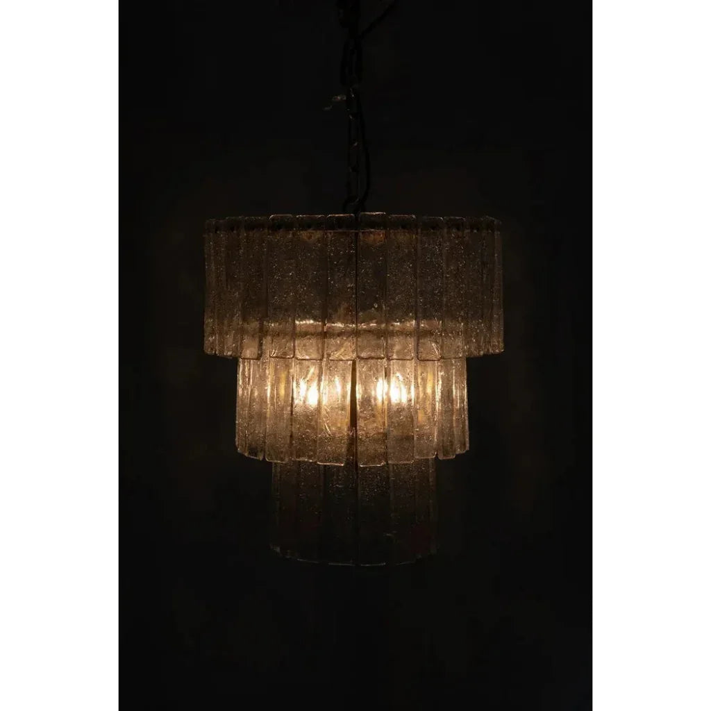 Bruna Metal Small Chandelier With Brass - LOOMLAN - Noir - Chandeliers