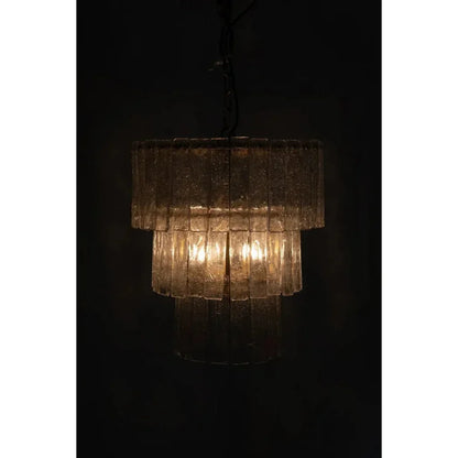 Bruna Metal Small Chandelier With Brass - LOOMLAN - Noir - Chandeliers