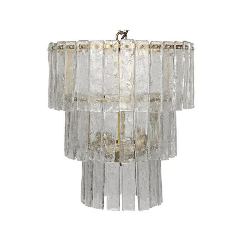 Bruna Metal Small Chandelier With Brass - LOOMLAN - Noir - Chandeliers