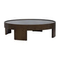 Brunetto Wooden Large Round Coffee Table - LOOMLAN - SUNPAN - Coffee Tables