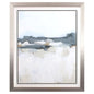 Brush Badlands Blue Framed Wall Art