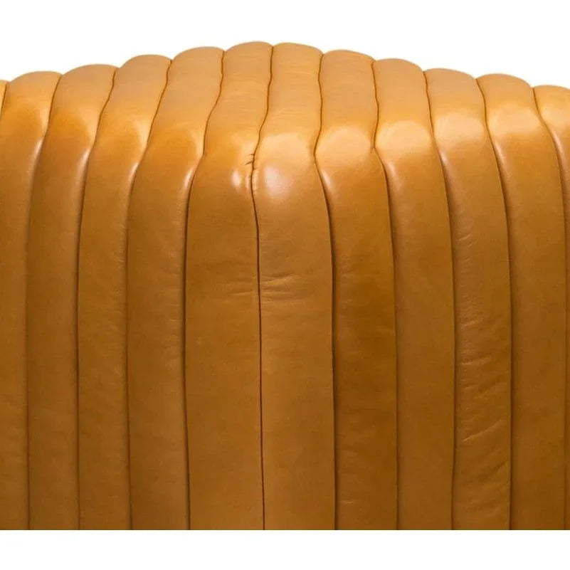 Bryant Leather Finish Cube Ottoman - LOOMLAN - Ottomans