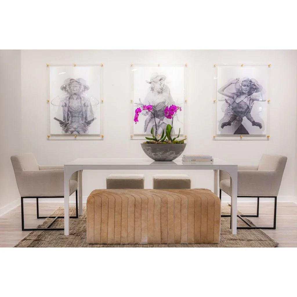 Bryant Leather Luxurious Bench Ottoman - LOOMLAN - Ottomans