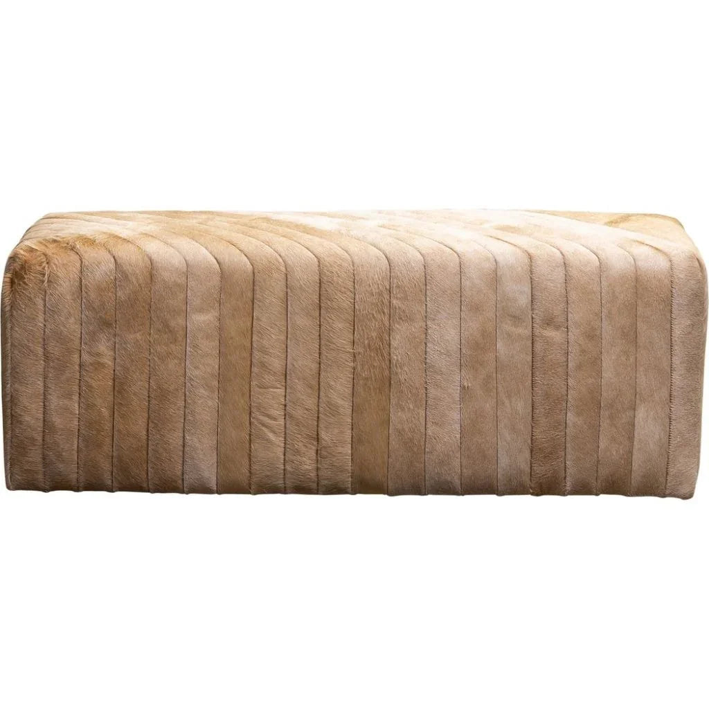 Bryant Leather Luxurious Bench Ottoman - LOOMLAN - Ottomans