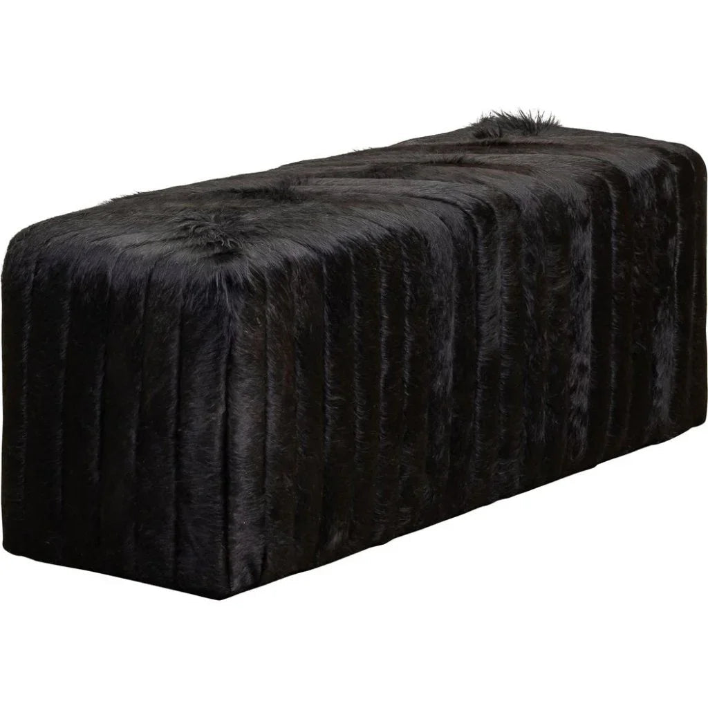 Bryant Leather Luxurious Bench Ottoman - LOOMLAN - Ottomans