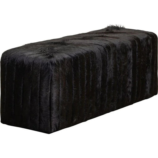 Bryant Leather Luxurious Bench Ottoman - LOOMLAN - Ottomans