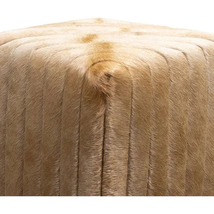 Bryant Leather Plush Comfort Cube Ottoman - LOOMLAN - Ottomans