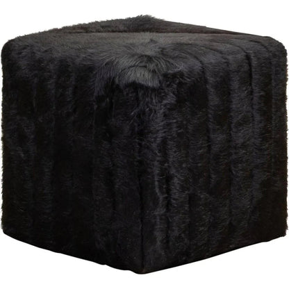 Bryant Leather Plush Comfort Cube Ottoman - LOOMLAN - Ottomans