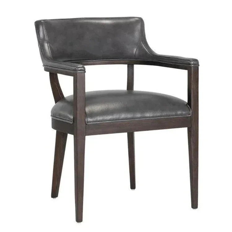 Brylea Leather Dining Armchair - LOOMLAN - SUNPAN - Dining Chairs