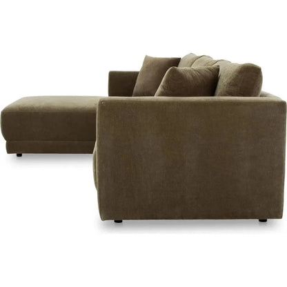Bryn Performance Fabric Sectional Left-Modular Sofas-Moe's Home-LOOMLAN