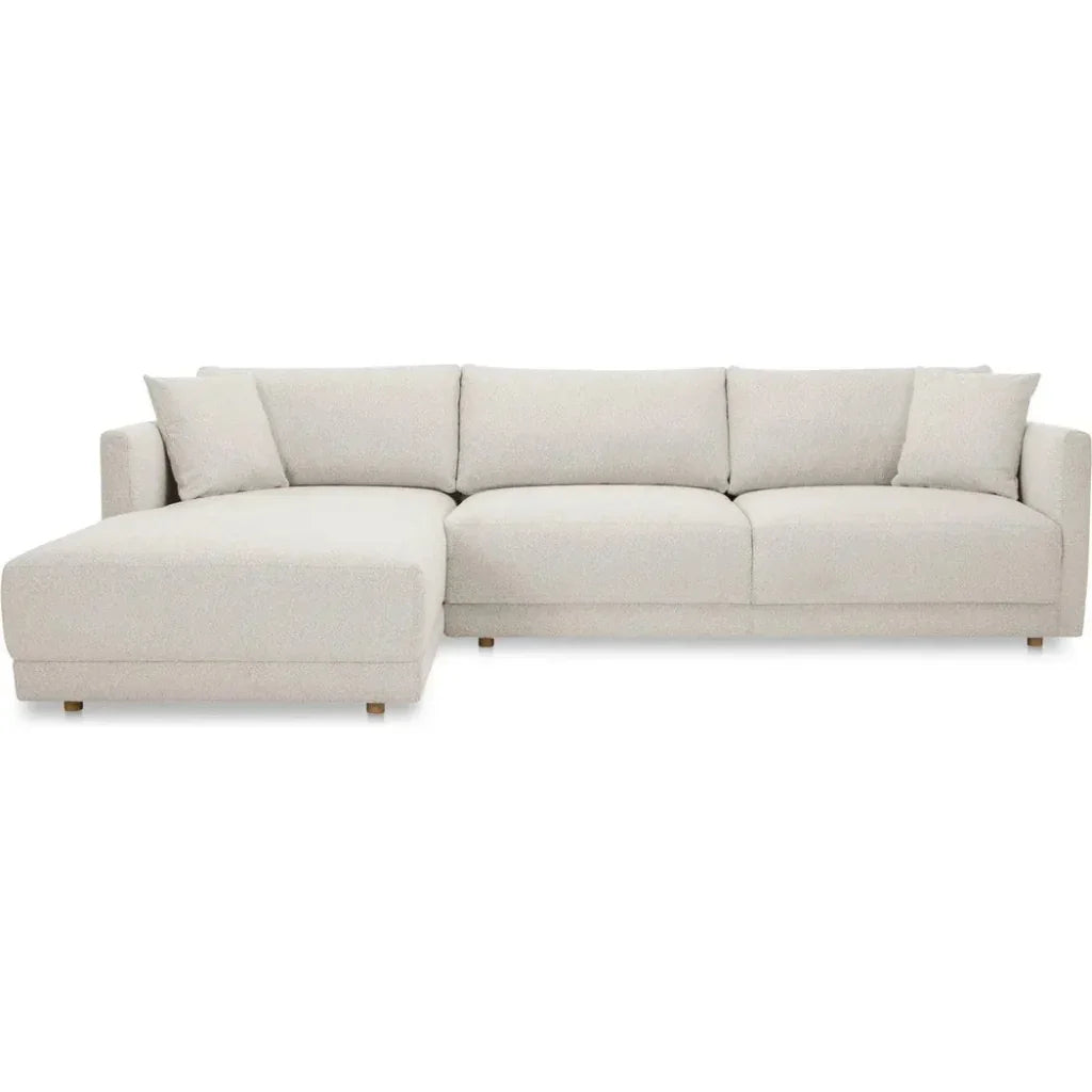 Bryn Performance Fabric Sectional Left-Modular Sofas-Moe's Home-Beige-LOOMLAN