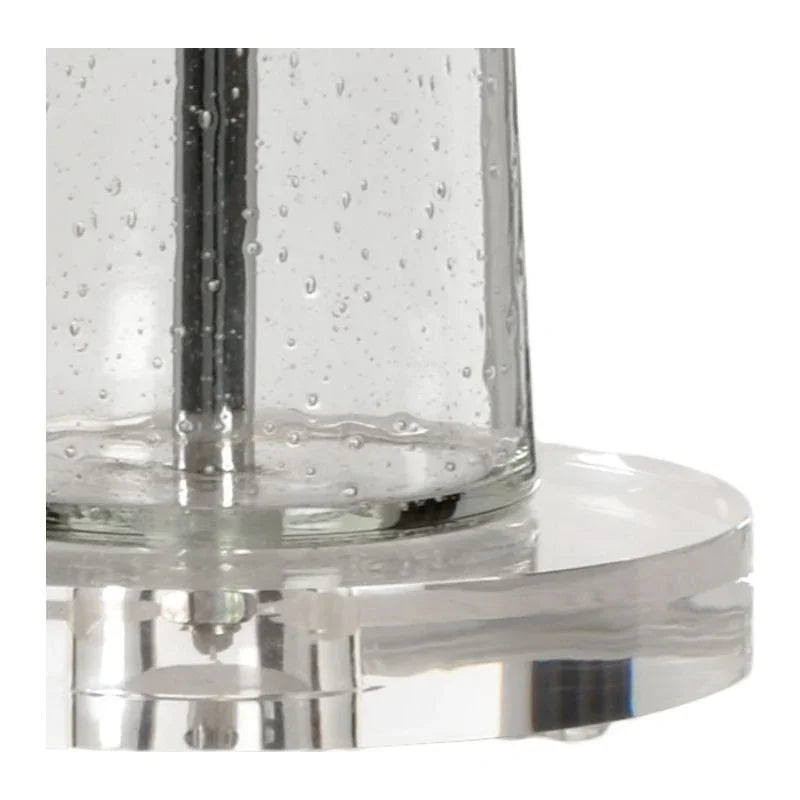 Bubble Glass Column Clear Crystal Design Table Lamp - LOOMLAN - Chelsea House - Table Lamps