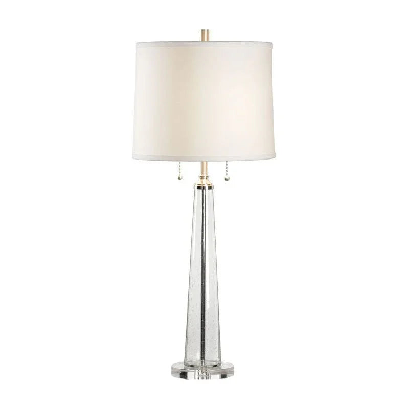 Bubble Glass Column Clear Crystal Design Table Lamp - LOOMLAN - Chelsea House - Table Lamps