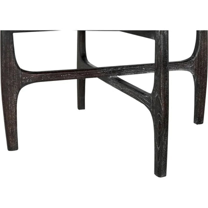 Bucks Wood Black Round Coffee Table - LOOMLAN - Noir - Coffee Tables