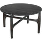 Bucks Wood Black Round Coffee Table - LOOMLAN - Noir - Coffee Tables
