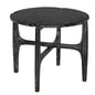 Bucks Wood Black Round Side Table - LOOMLAN - Noir - Side Tables
