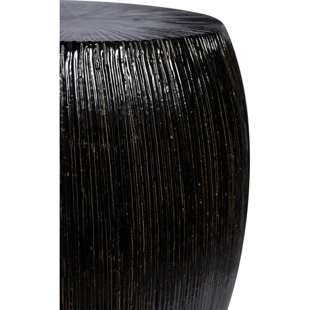 Bud Stool/Accent Table - Black Outdoor End Table-Garden Stools-Seasonal Living-LOOMLAN