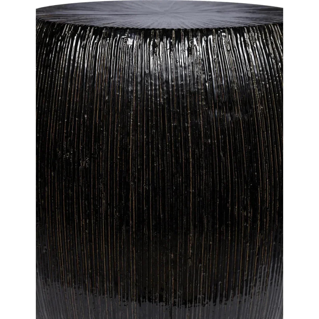 Bud Stool/Accent Table - Black Outdoor End Table-Garden Stools-Seasonal Living-LOOMLAN