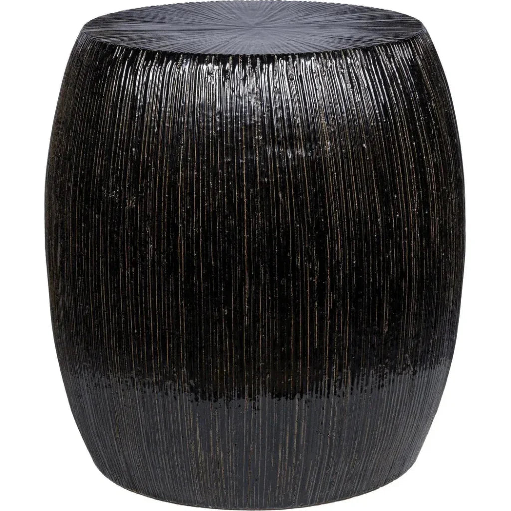 Bud Stool/Accent Table - Black Outdoor End Table-Garden Stools-Seasonal Living-LOOMLAN