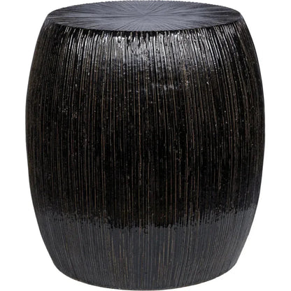 Bud Stool/Accent Table - Black Outdoor End Table-Garden Stools-Seasonal Living-LOOMLAN