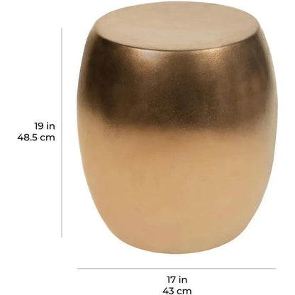 Bud Stool/Accent Table - Brown Outdoor End Table-Garden Stools-Seasonal Living-LOOMLAN