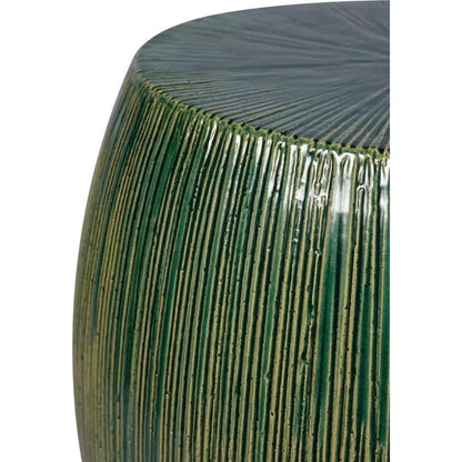 Bud Stool/Accent Table - Green Outdoor End Table-Garden Stools-Seasonal Living-LOOMLAN