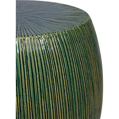 Bud Stool/Accent Table - Green Outdoor End Table-Garden Stools-Seasonal Living-LOOMLAN