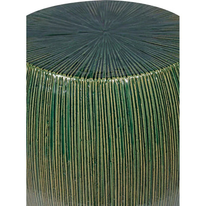 Bud Stool/Accent Table - Green Outdoor End Table-Garden Stools-Seasonal Living-LOOMLAN