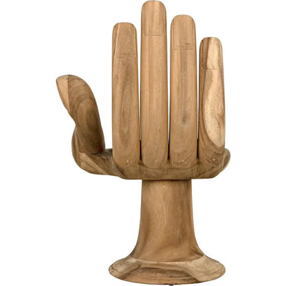 Buddha Natural Teal Wood Armless Chair - LOOMLAN - Noir - Accent Chairs