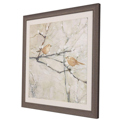 Budding Willow Neutral Framed Wall Art