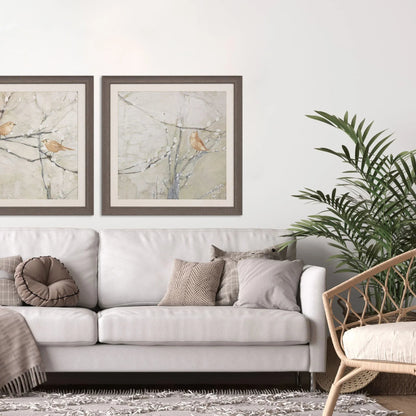 Budding Willow Neutral Framed Wall Art
