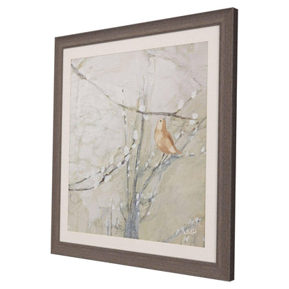 Budding Willow Neutral Framed Wall Art