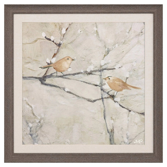 Budding Willow Neutral Framed Wall Art