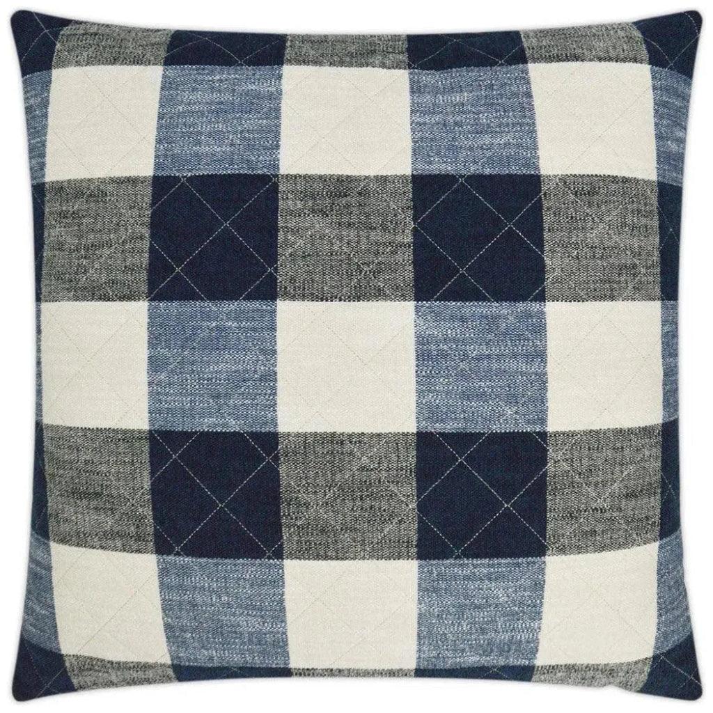 Buffalo Quilt Denim Blue Throw Pillow Insert - LOOMLAN - D.V. Kap - Throw Pillows