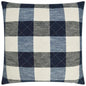 Buffalo Quilt Denim Blue Throw Pillow Insert - LOOMLAN - D.V. Kap - Throw Pillows