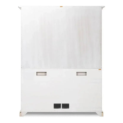 Buffet & Hutch Glass Doors & Drawers Cortina White - LOOMLAN - Sarreid - Buffets & Curios